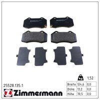 ZIMMERMANN 25528.135.1 Bremsbelagsatz, Scheibenbremse