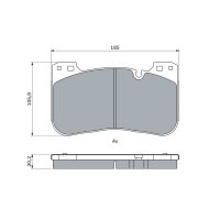 BOSCH 0 986 424 921 Bremsbelagsatz, Scheibenbremse