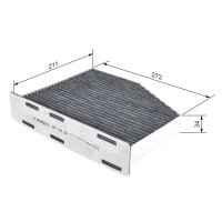 BOSCH 1 987 432 597 Filter, Innenraumluft
