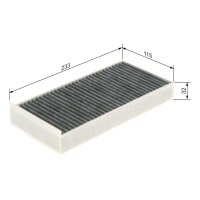 BOSCH 1 987 435 582 Filter, Innenraumluft