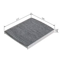 BOSCH 1 987 435 595 Filter, Innenraumluft