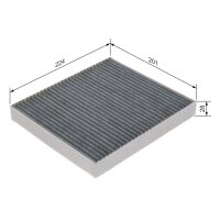 BOSCH 1 987 435 602 Filter, Innenraumluft