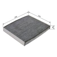 BOSCH 1 987 435 607 Filter, Innenraumluft
