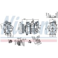 NISSENS 890602 Kompressor, Klimaanlage