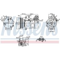 NISSENS 890776 Kompressor, Klimaanlage