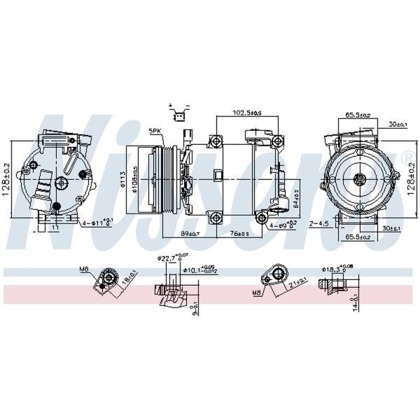 NISSENS 890788 Kompressor, Klimaanlage