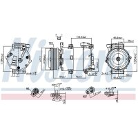 NISSENS 890788 Kompressor, Klimaanlage