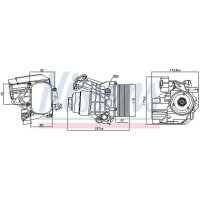 NISSENS 91312 Ölkühler, Motoröl