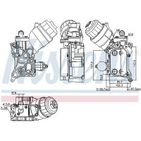 NISSENS 91355 Ölkühler, Motoröl