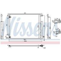 NISSENS 940853 Kondensator, Klimaanlage