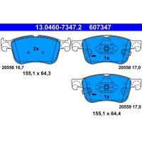 ATE 13.0460-7347.2 Bremsbelagsatz, Scheibenbremse