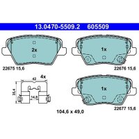 ATE 13.0470-5509.2 Bremsbelagsatz, Scheibenbremse