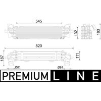 MAHLE CI 626 000P Ladeluftkühler