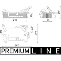 MAHLE CLC 284 000P Ölkühler, Automatikgetriebe