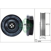 Schaeffler INA 544 0137 10 Riemenscheibe, Kurbelwelle