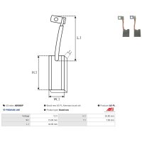 AS-PL AB9006P Kohlebürste, Generator