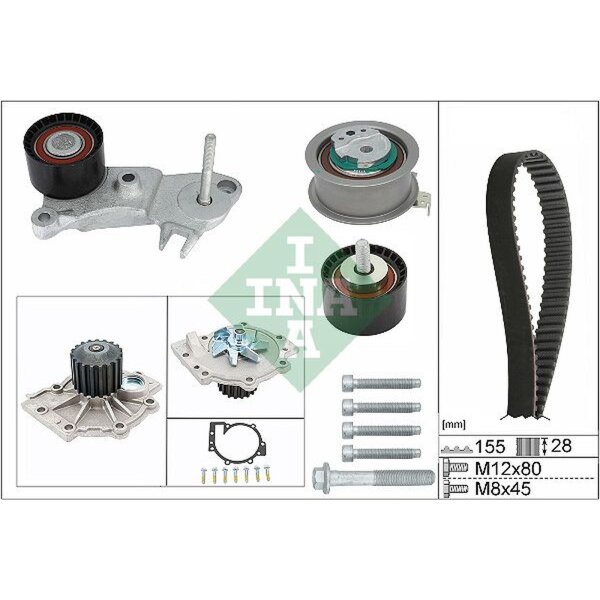 Schaeffler INA 530 0762 30 Wasserpumpe + Zahnriemensatz
