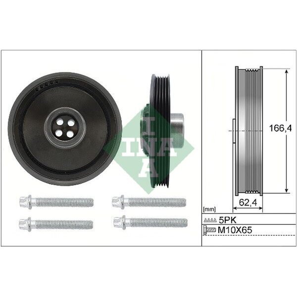 Schaeffler INA 544 0171 20 Riemenscheibe, Kurbelwelle