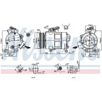 NISSENS 890249 Kompressor, Klimaanlage