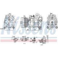 NISSENS 890746 Kompressor, Klimaanlage