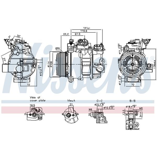 NISSENS 890793 Kompressor, Klimaanlage