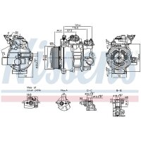 NISSENS 890793 Kompressor, Klimaanlage