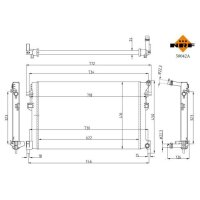 NRF 50042A Kühler, Motorkühlung