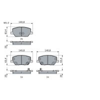 BOSCH 0 986 494 941 Bremsbelagsatz, Scheibenbremse