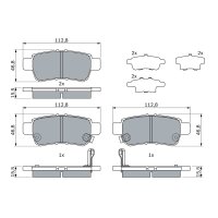 BOSCH 0 986 494 964 Bremsbelagsatz, Scheibenbremse