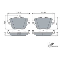 BOSCH 0 986 424 859 Bremsbelagsatz, Scheibenbremse