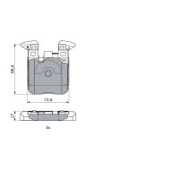 BOSCH 0 986 494 948 Bremsbelagsatz, Scheibenbremse
