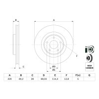 BOSCH 0 986 479 F33 Bremsscheibe