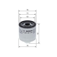 BOSCH F 026 407 318 Ölfilter