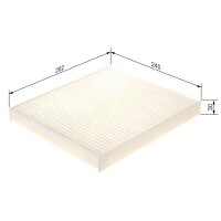 BOSCH 1 987 435 079 Filter, Innenraumluft