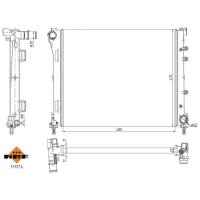 NRF 53527A Kühler, Motorkühlung