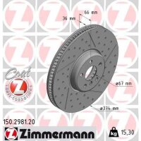 ZIMMERMANN 150.2981.20 Bremsscheibe