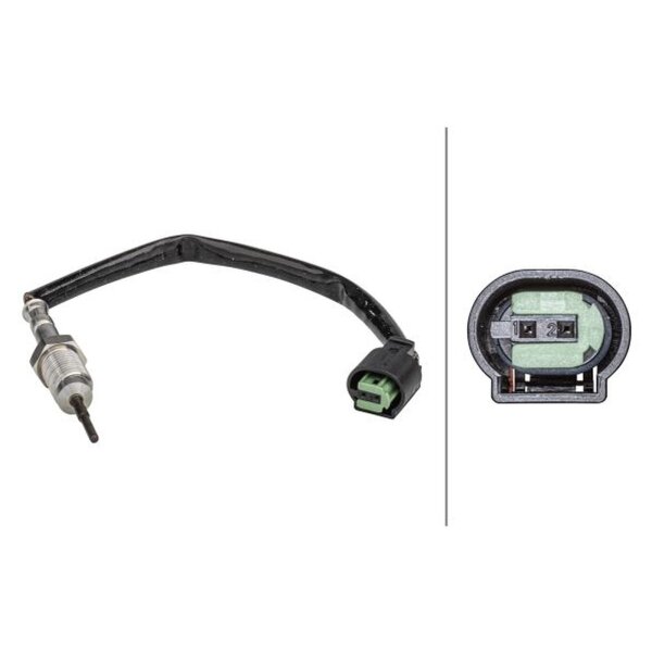 HELLA 6PT 358 181-271 Sensor, Abgastemperatur