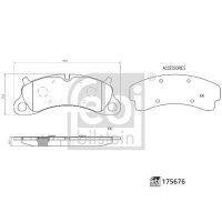 FEBI BILSTEIN 175676 Bremsbelagsatz, Scheibenbremse