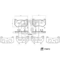 FEBI BILSTEIN 176872 Bremsbelagsatz, Scheibenbremse