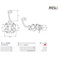 AS-PL SBH3008P Halter, Kohlebürsten