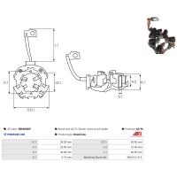 AS-PL SBH0036P Halter, Kohlebürsten