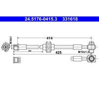 ATE 24.5176-0415.3 Bremsschlauch