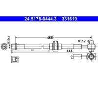ATE 24.5176-0444.3 Bremsschlauch