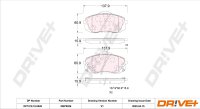 DR!VE+ DP1010.10.0026 Bremsbelagsatz, Scheibenbremse