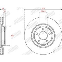 JURID 563277JC-1 Bremsscheibe