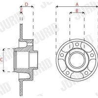JURID 563317JC-1 Bremsscheibe