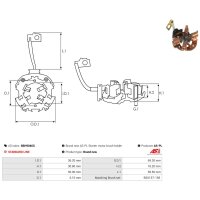 AS-PL SBH9046S Halter, Kohlebürsten