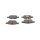 BOSCH 0 986 424 599 Bremsbelagsatz, Scheibenbremse