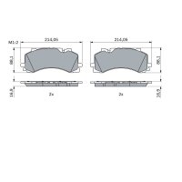 BOSCH 0 986 424 850 Bremsbelagsatz, Scheibenbremse