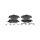 BOSCH 0 986 424 862 Bremsbelagsatz, Scheibenbremse